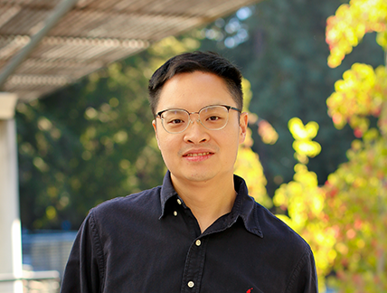 Assistant Professor of Biomolecular Engineering Andy Yeh, who was awarded a nearly $2.5 million grant from the Chan Zuckerberg Initiative to develop completely artificial enzymes that can produce bioluminescence in the body for deep tissue imaging.